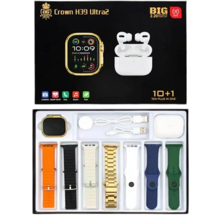 Crown H39 Ultra 2 Smartwatch with Airpods